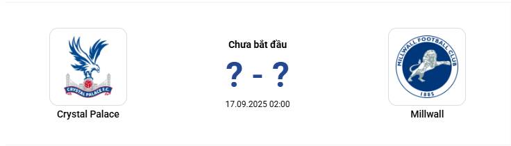 2h00 ngày 17/9/2025, Vòng 3 cúp liên đoàn Anh